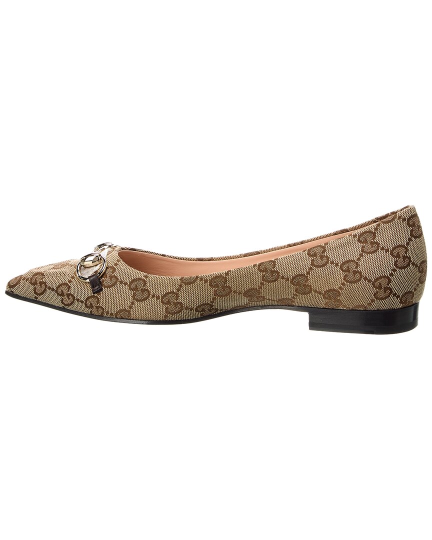 Gucci Gg Canvas Ballet Flat