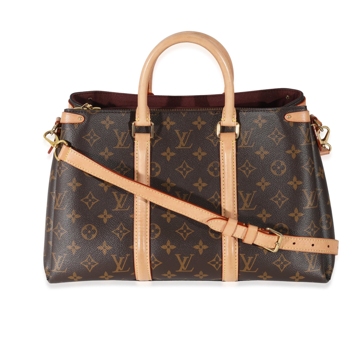 Louis Vuitton Soufflot MM Monogram Canvas Handbag
