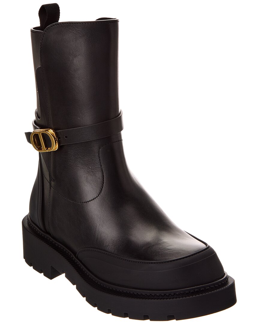 Dior Shoe Empreinte Boot Leather Black Shoes