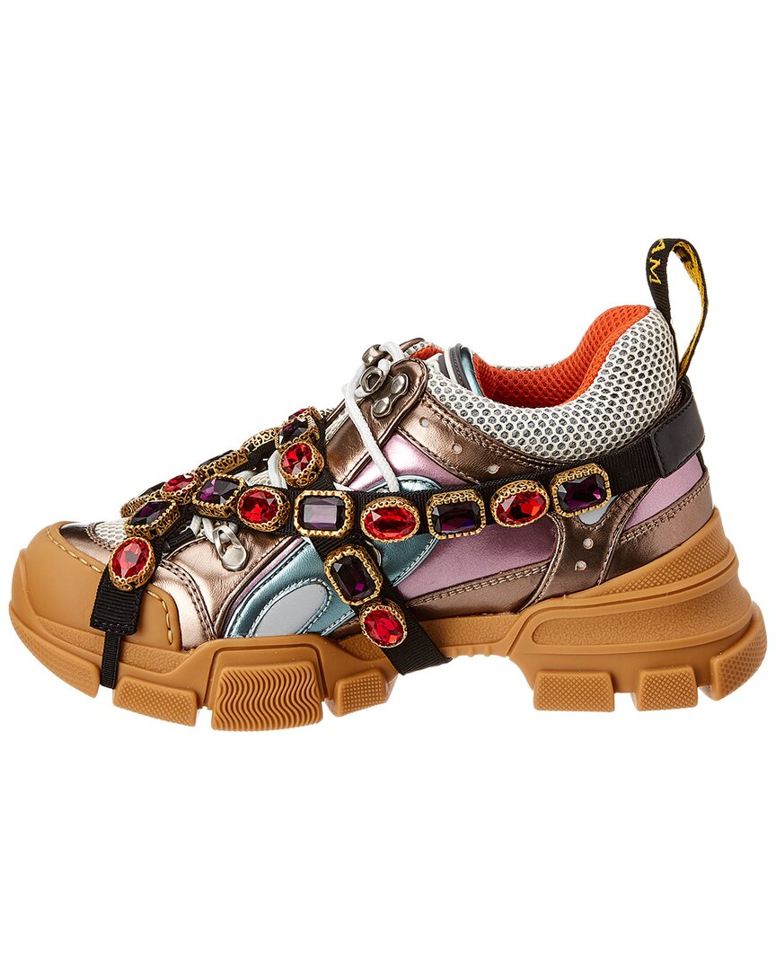 Gucci Flashtrek Leather & Mesh Sneaker