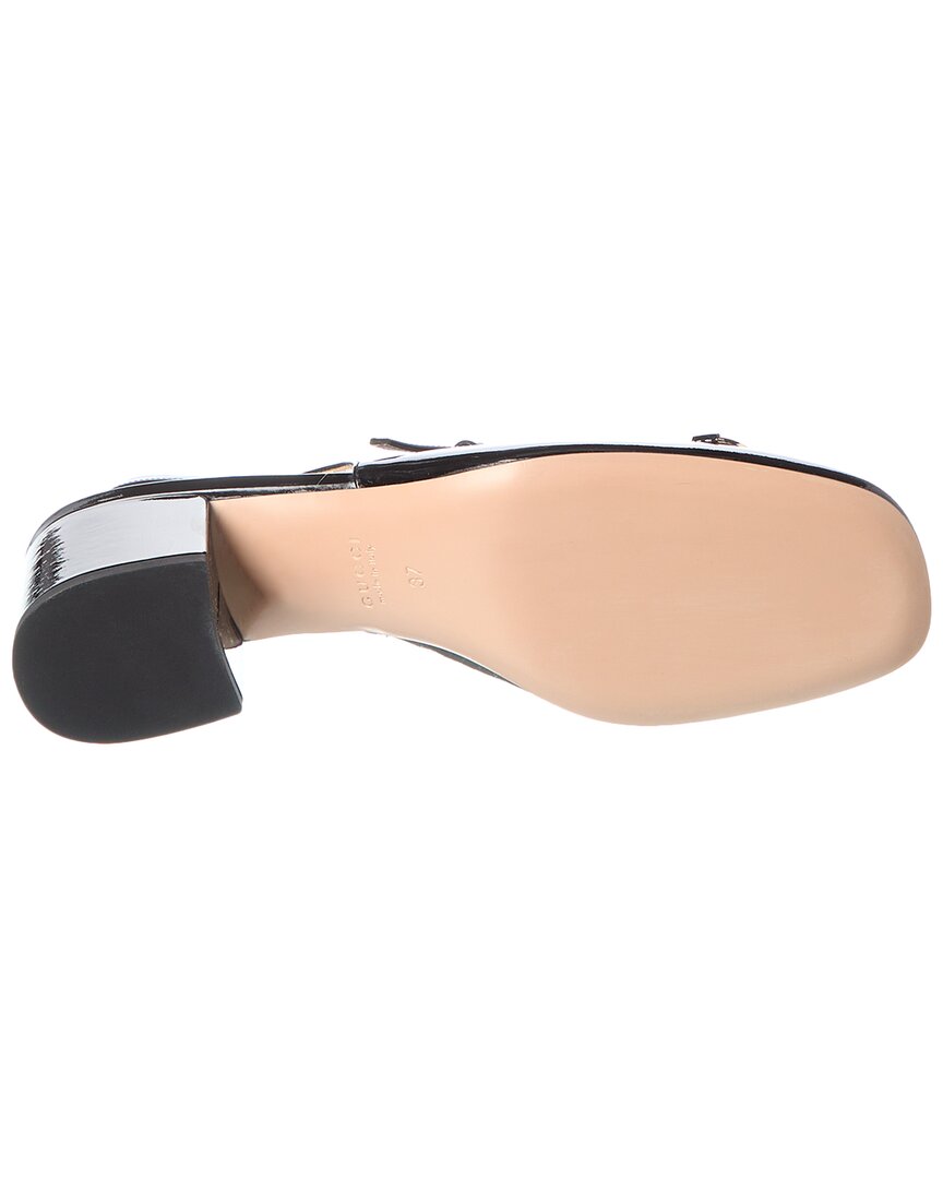 Gucci Horsebit Patent Slingback Pump