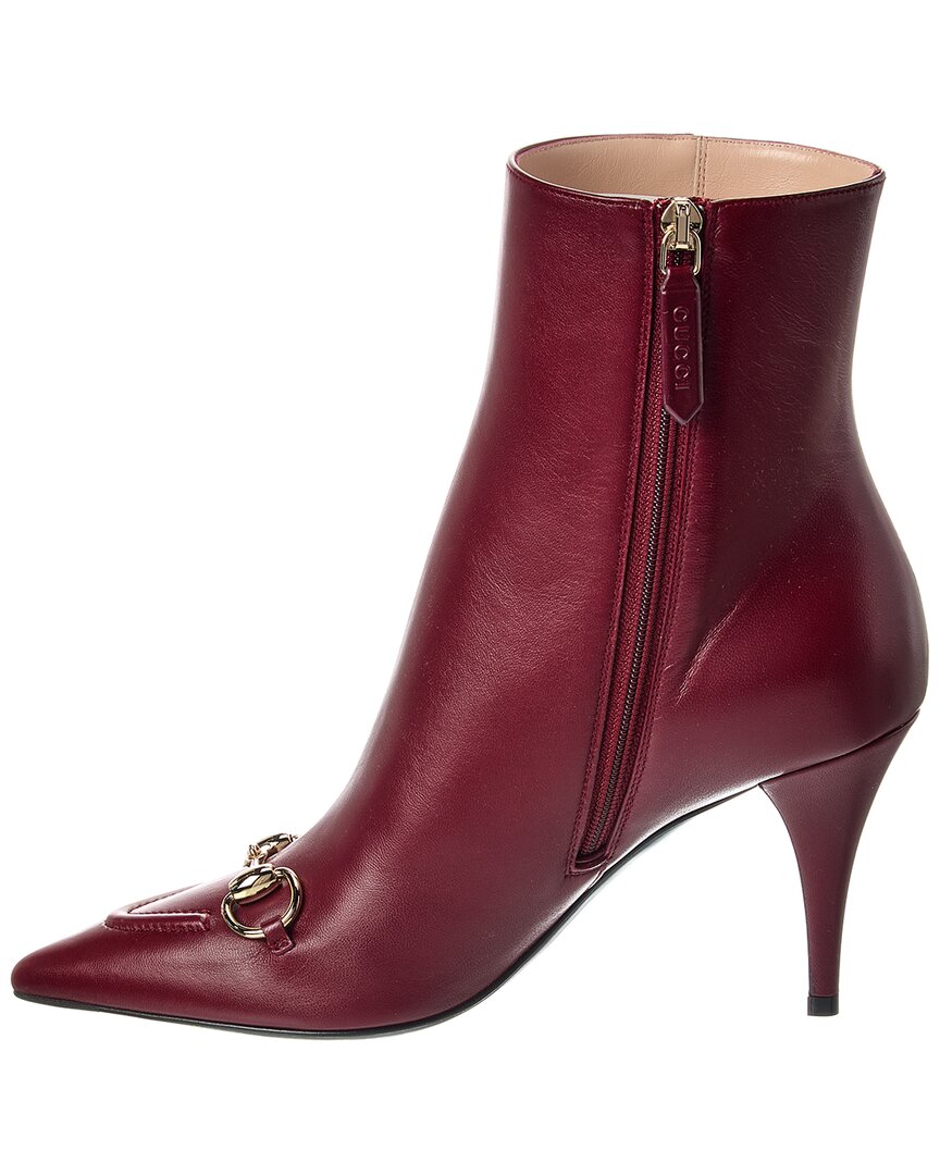 Gucci Horsebit Leather Ankle Boot