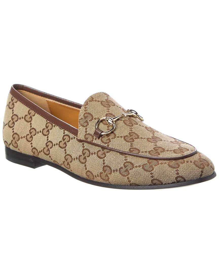 Gucci Jord n Gg Canvas Loafer