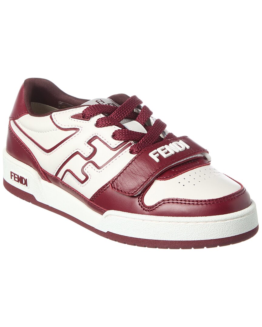 Fendi Shoe Match Sneaker 7 Leather Red Shoes