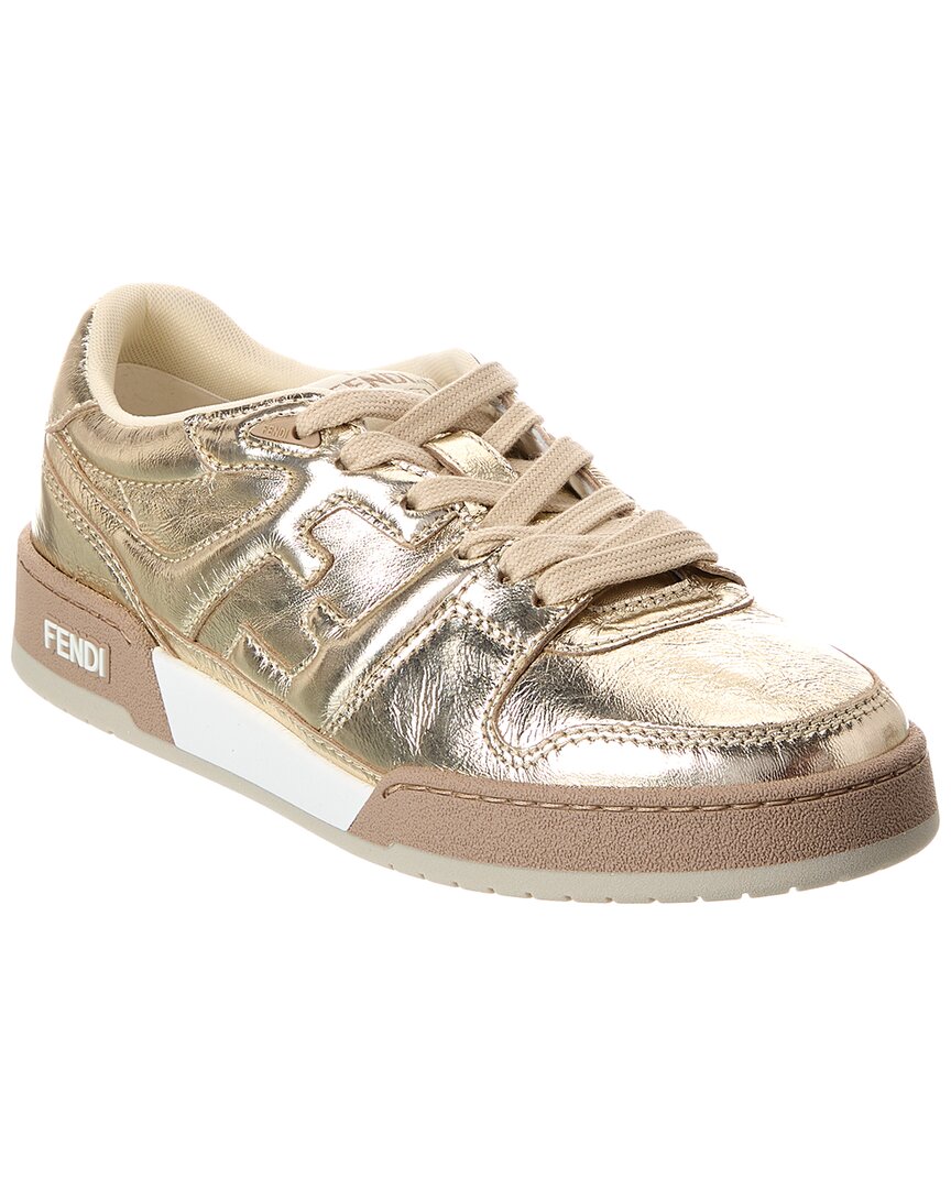Fendi Shoe Match Sneaker 2 Leather White Shoes