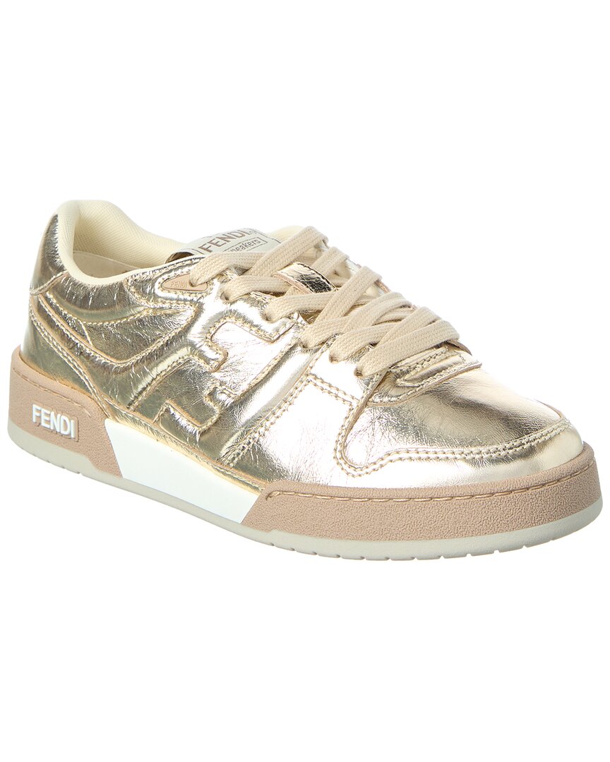 Fendi Shoe Match Sneaker Leather Yellow Shoes