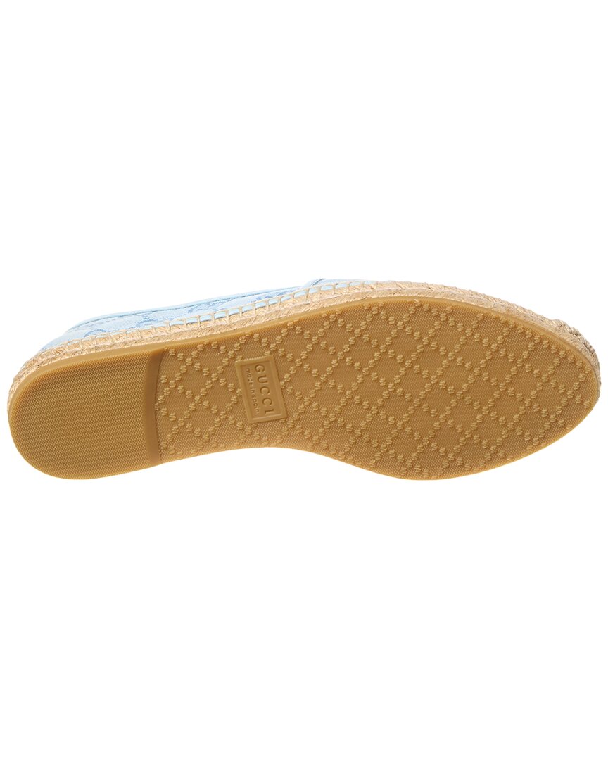 Gucci Horsebit Canvas Espadrille
