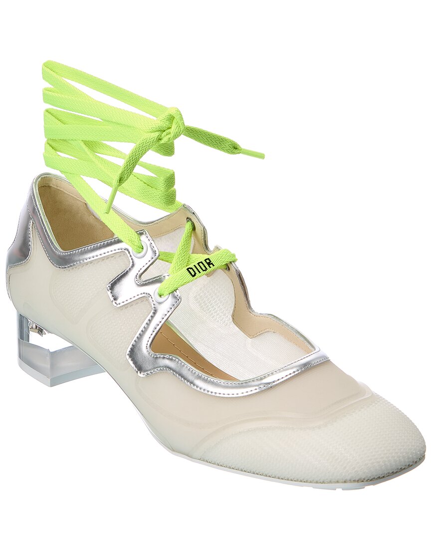 Dior Shoe D-Mension Rubber & Pump Leather White Shoes