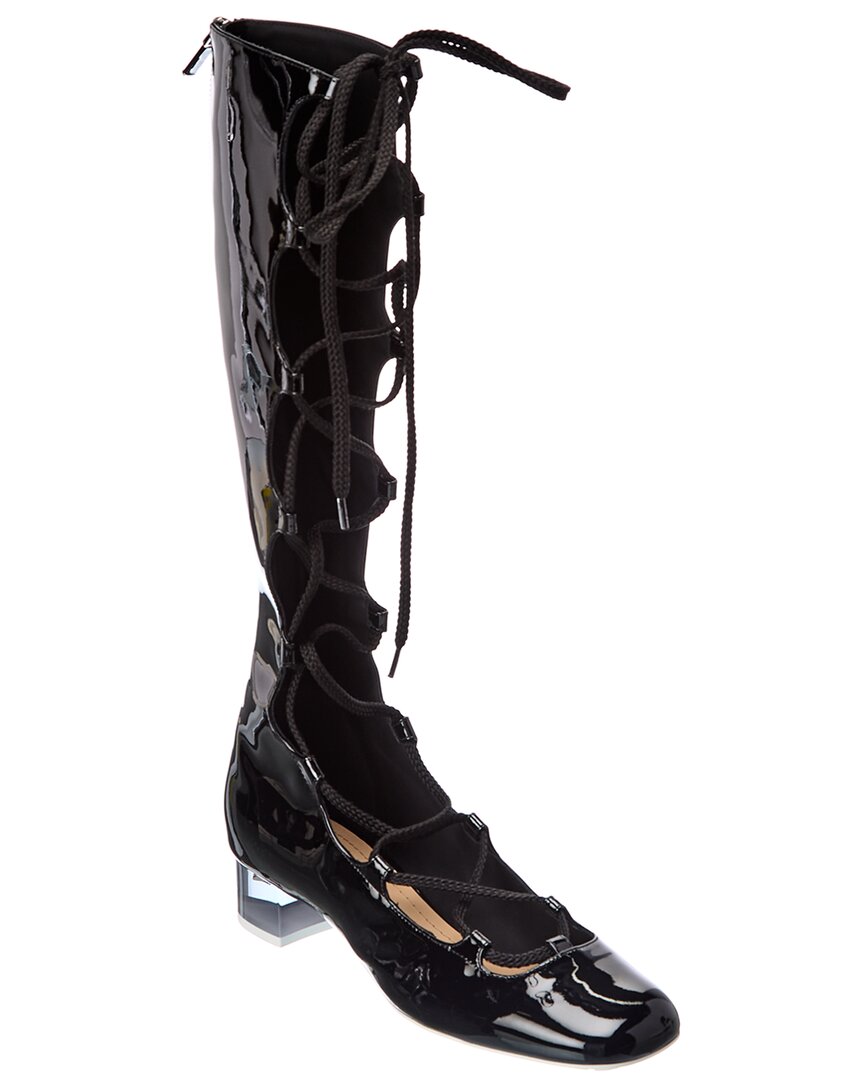 Dior Shoe arty Boot Patent Black Shoes