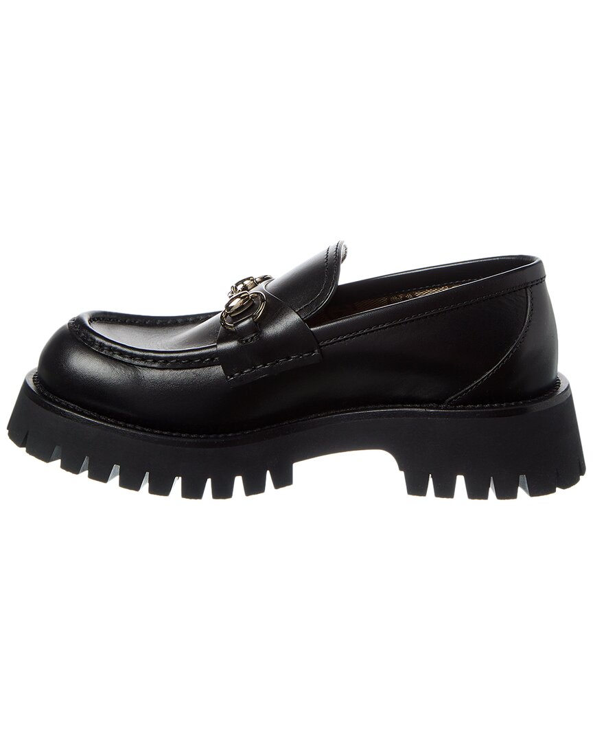 Gucci Horsebit Lug Sole Leather Loafer
