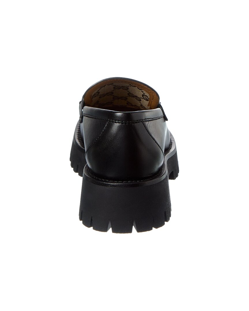 Gucci Horsebit Lug Sole Leather Loafer