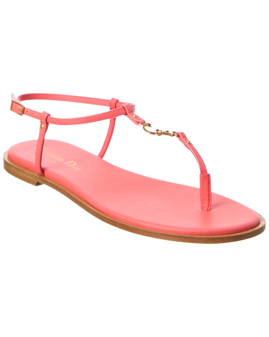 Dior Shoe C'est Sandal Leather Red Shoes