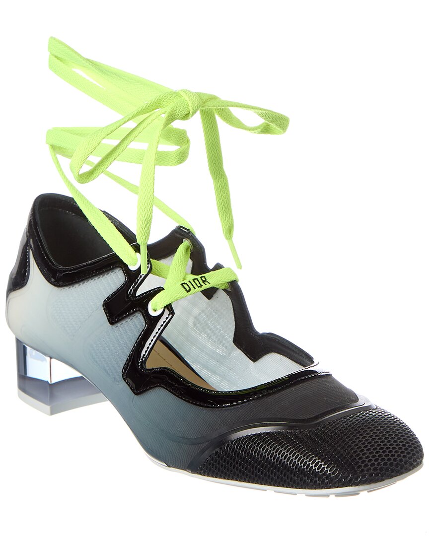 Dior Shoe D-Mension Vinyl & Pump Patent Black Shoes