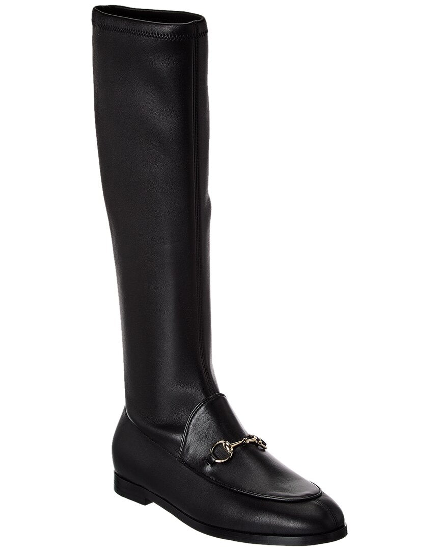Gucci Jord n Leather Knee-High Boot