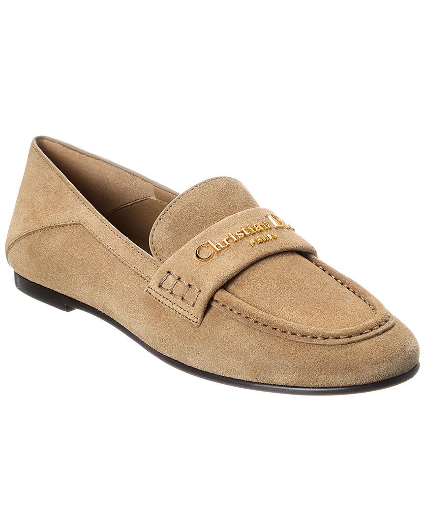 Dior Shoe Boy Loafer Suede Black Shoes