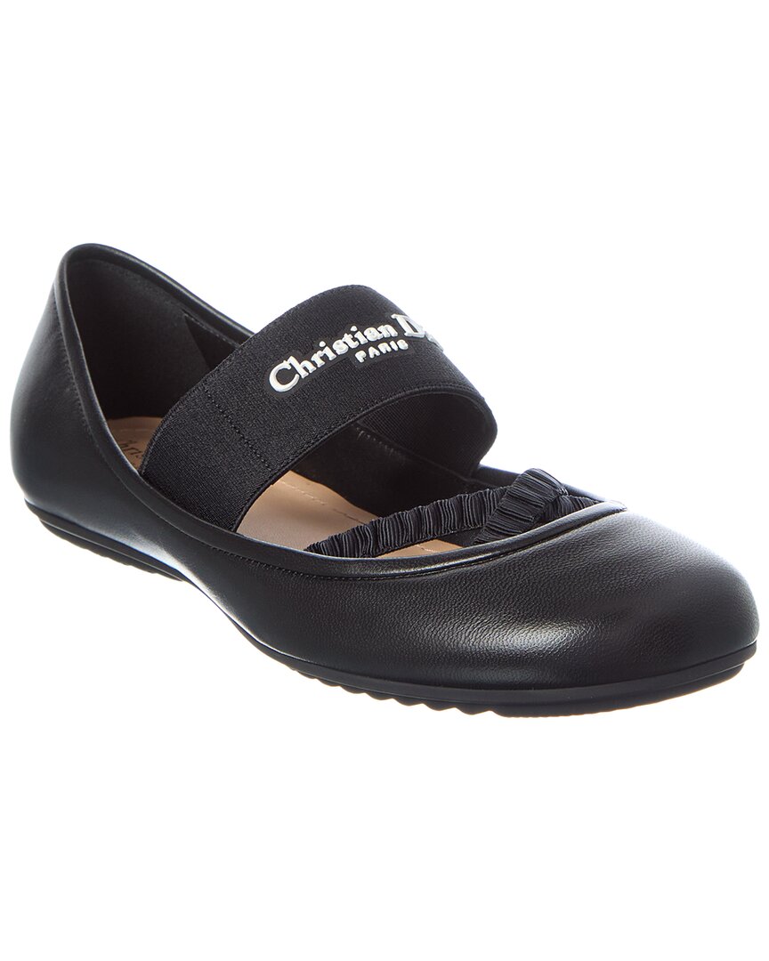 Dior Shoe Shade Flat Leather Black Shoes