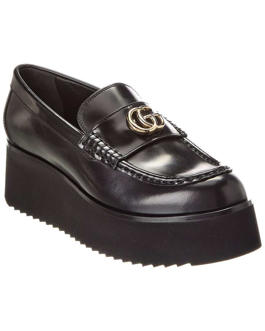Gucci Double G Creeper Leather Loafer