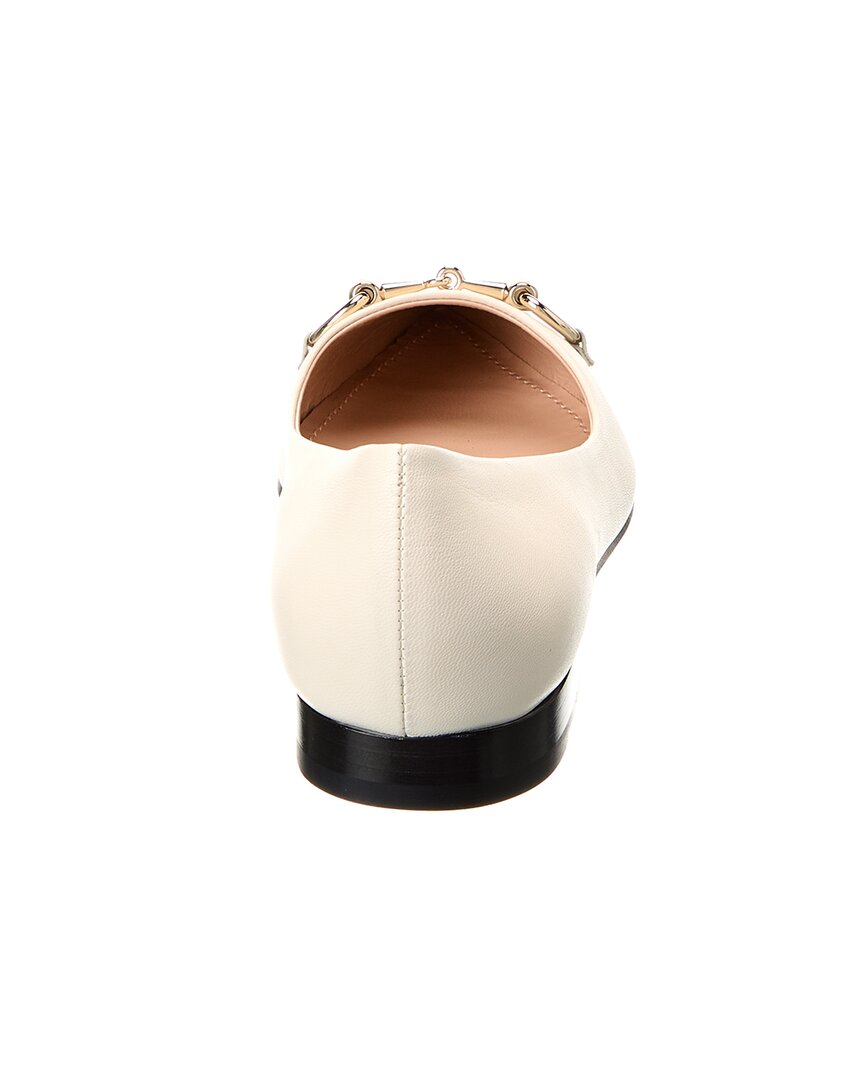 Gucci Horsebit Leather Ballerina Flat