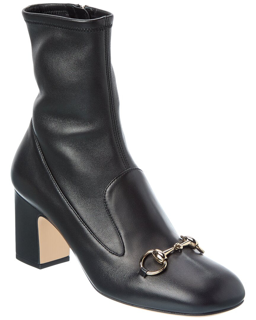 Gucci Horsebit Leather Bootie