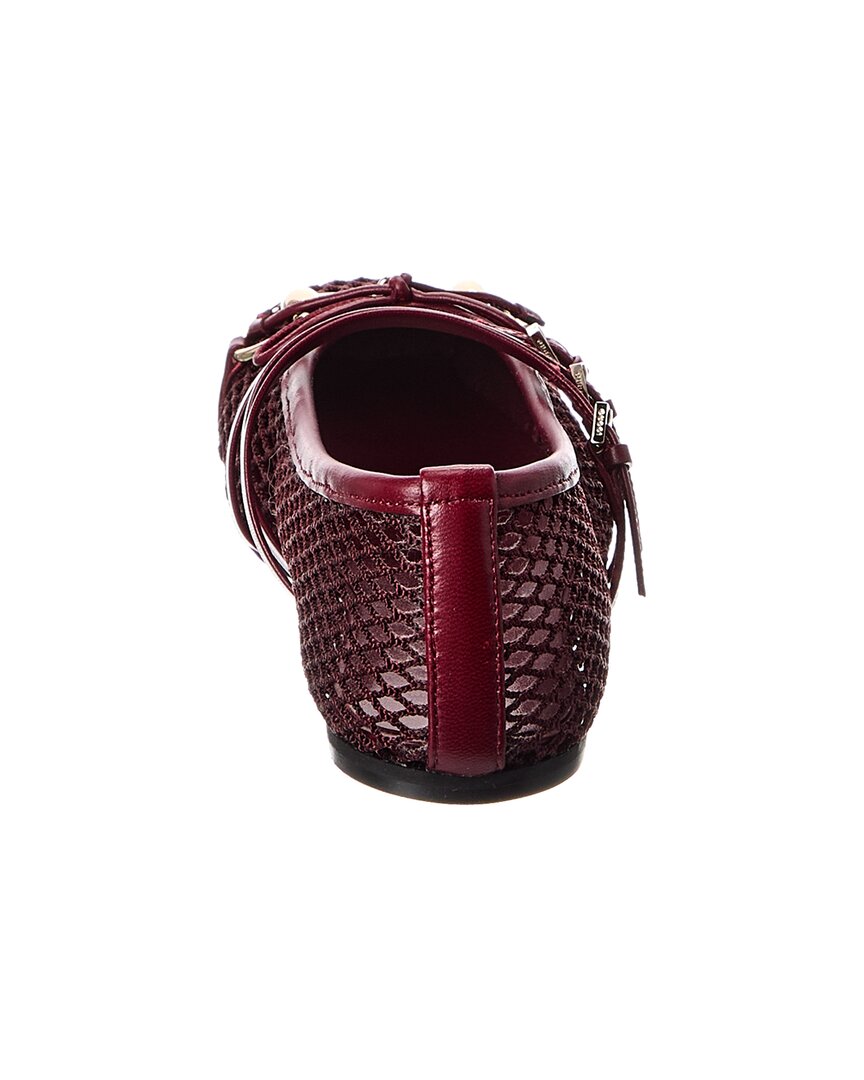 Gucci Horsebit Mesh & Leather Ballet Flat