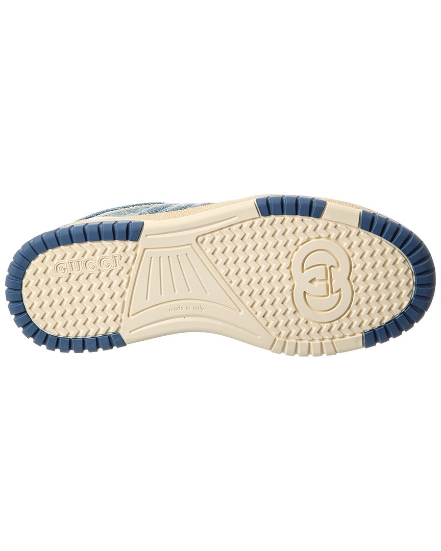 Gucci Re-Web Gg Denim & Leather Sneaker