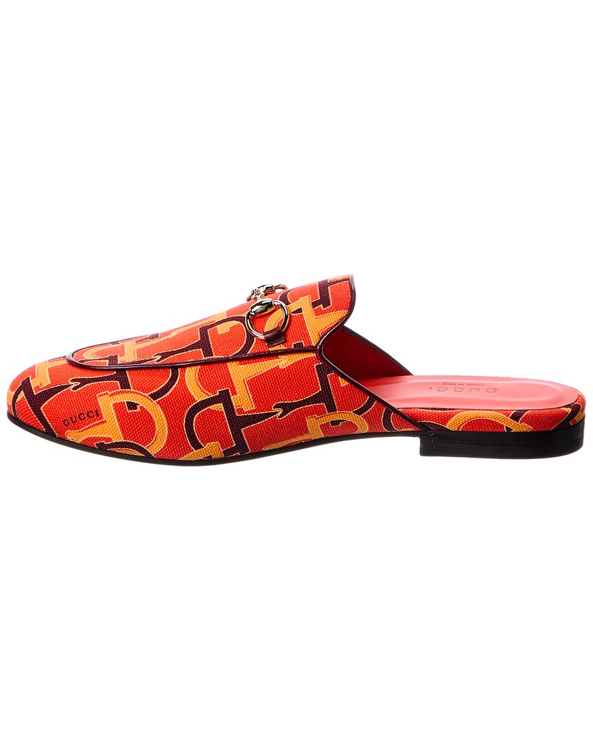 Gucci Princetown Canvas Mule