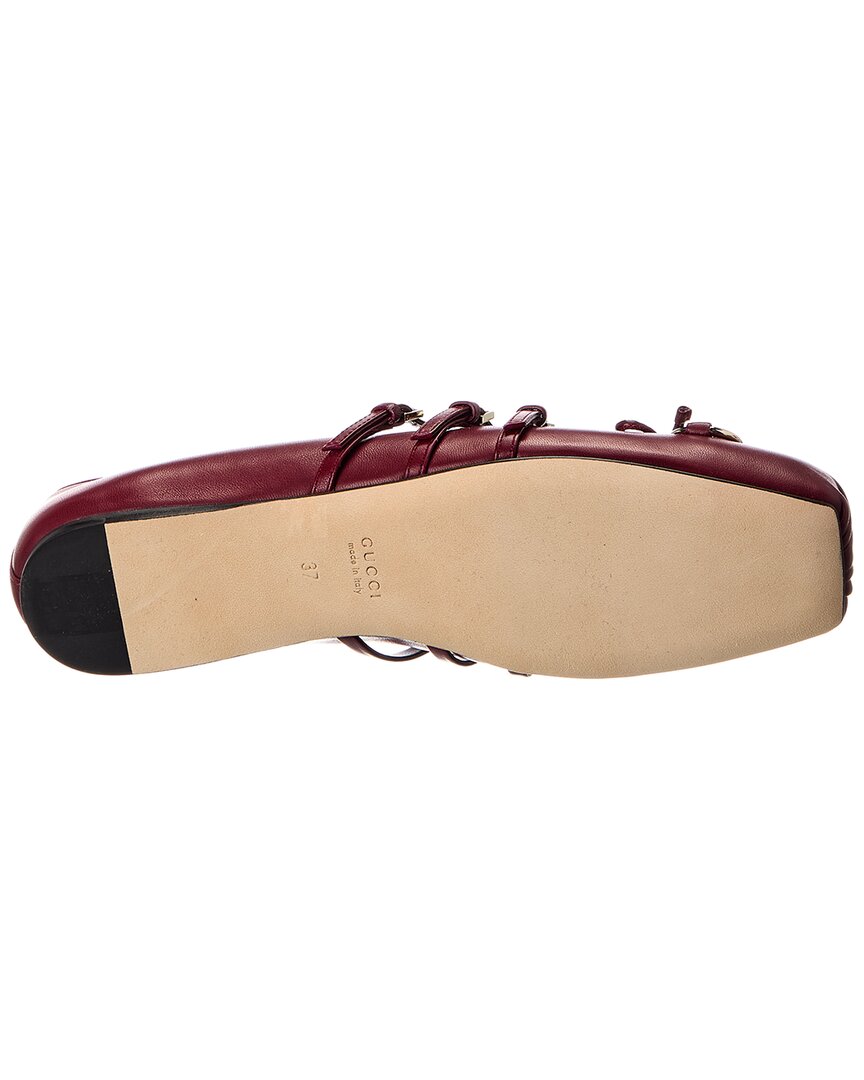 Gucci Horsebit Leather Ballet Flat