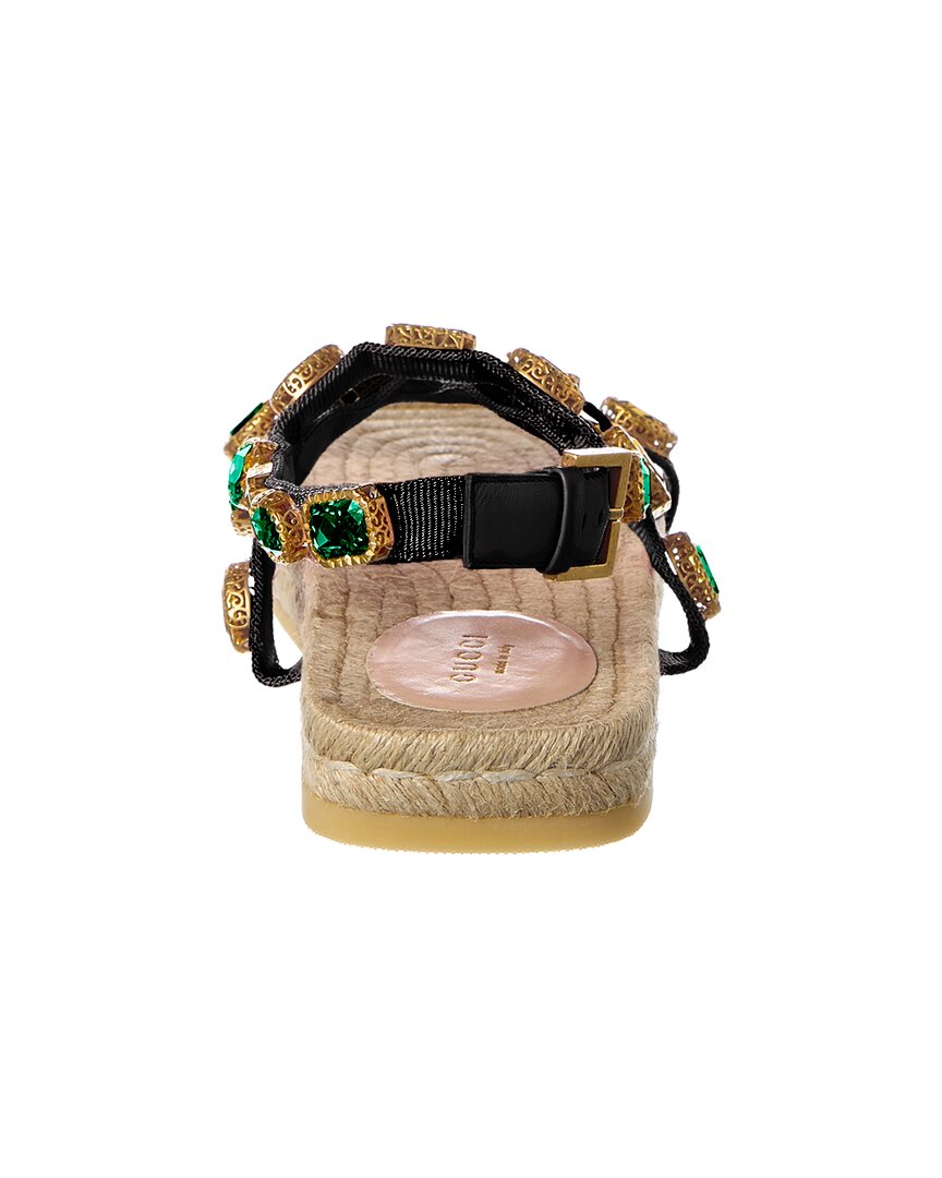 Gucci Leather-Trim Sandal
