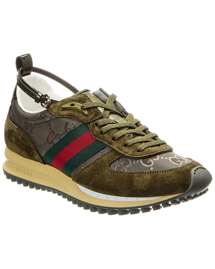 Gucci Re-Motion Gg Nylon & Suede Sneaker