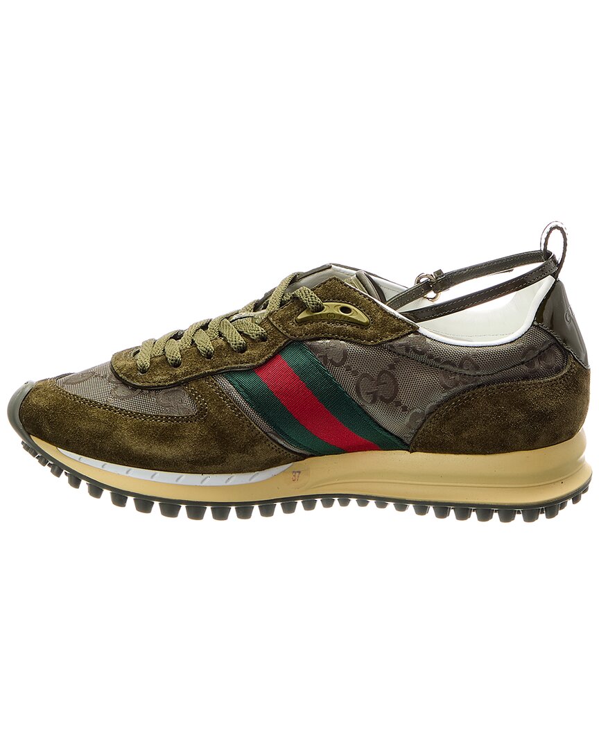 Gucci Re-Motion Gg Nylon & Suede Sneaker