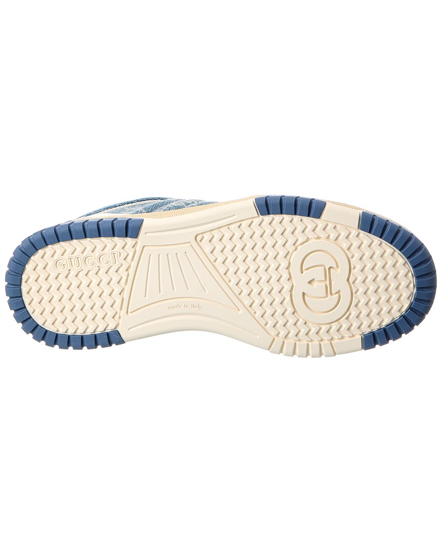 Gucci Re-Web Gg Denim & Leather Sneaker