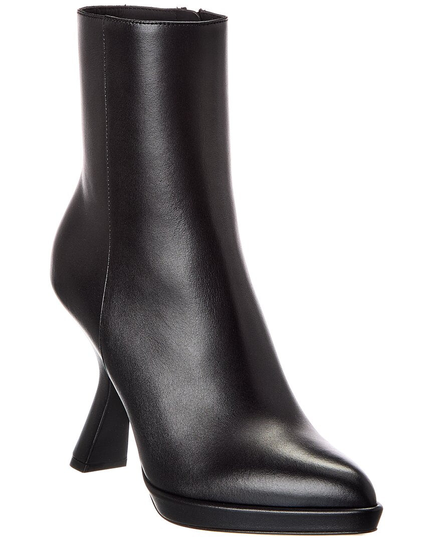 Dior Shoe D-Fiction Boot Leather Black Shoes