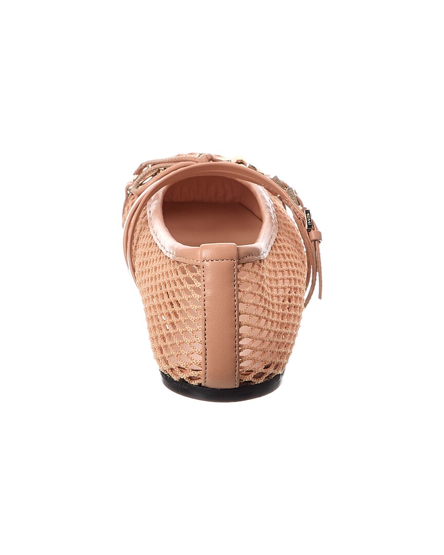 Gucci Horsebit Mesh & Leather Ballet Flat