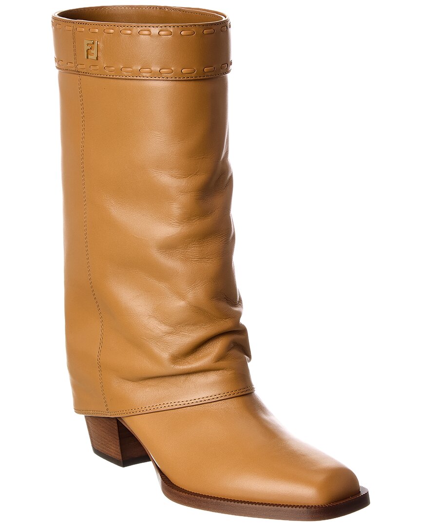 Fendi Shoe Ff Boot Leather Shoes