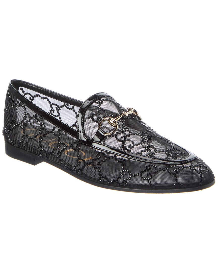 Gucci Jord n Crystal Mesh Loafer