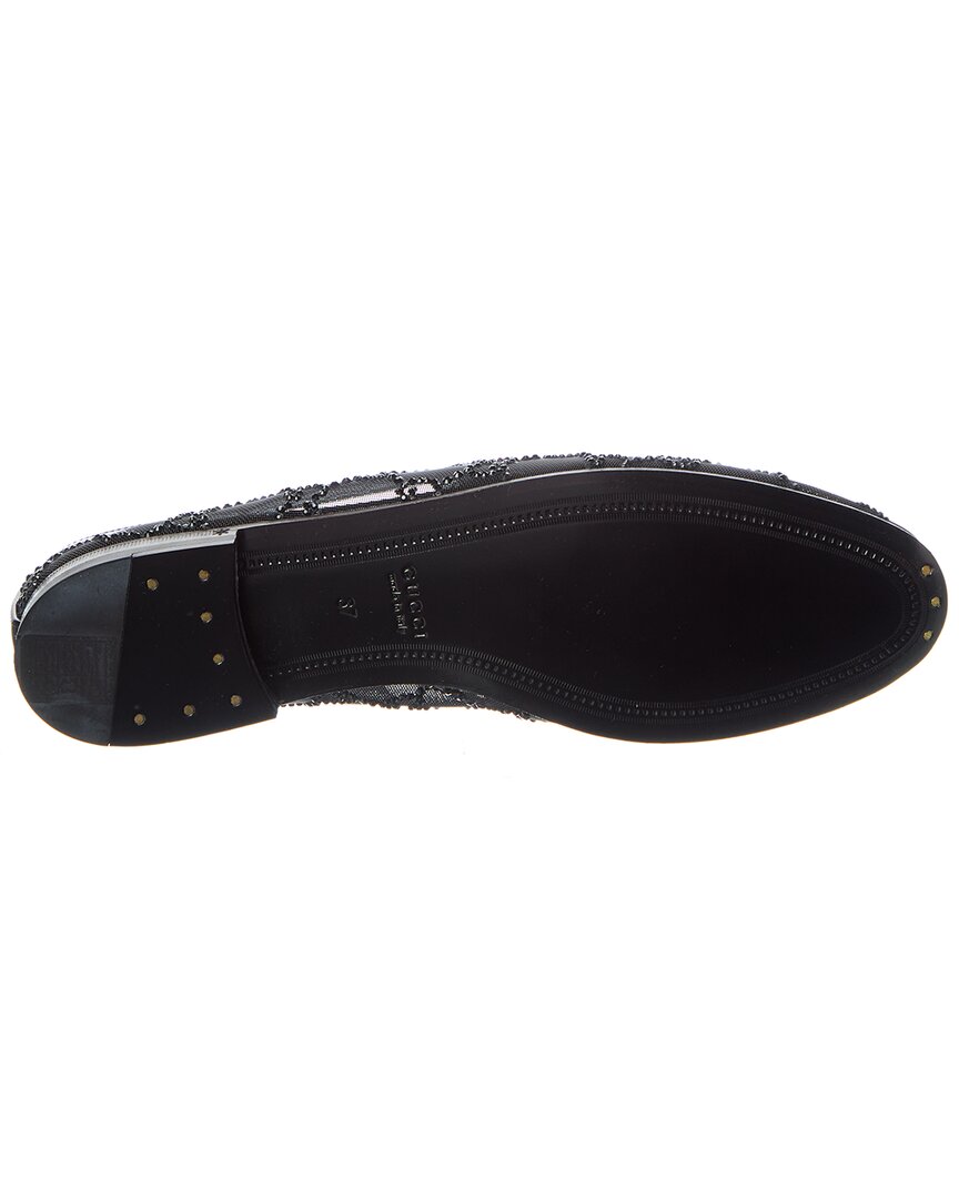 Gucci Jord n Crystal Mesh Loafer