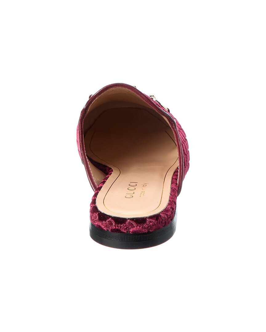 Gucci Princetown Gg Velvet Mule