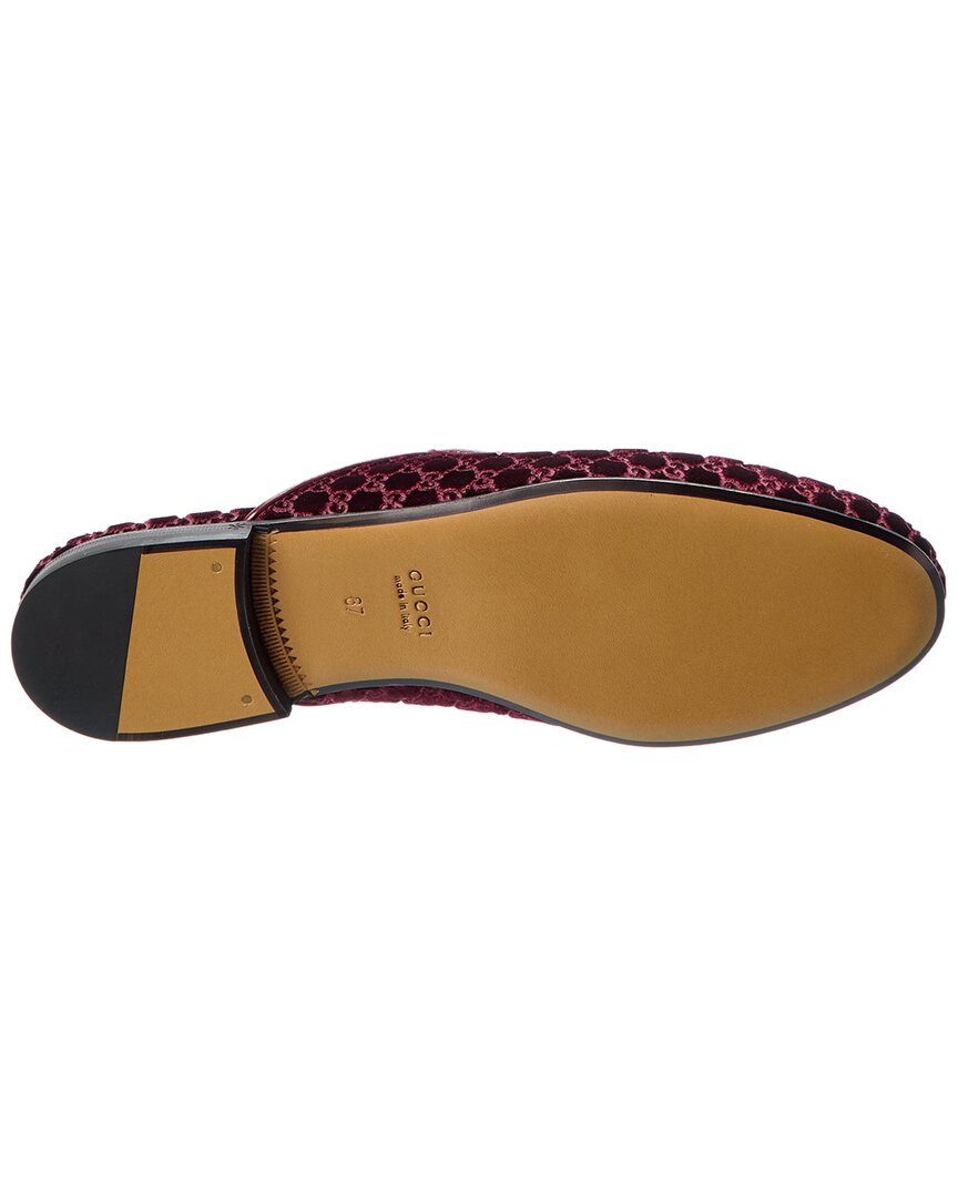 Gucci Princetown Gg Velvet Mule