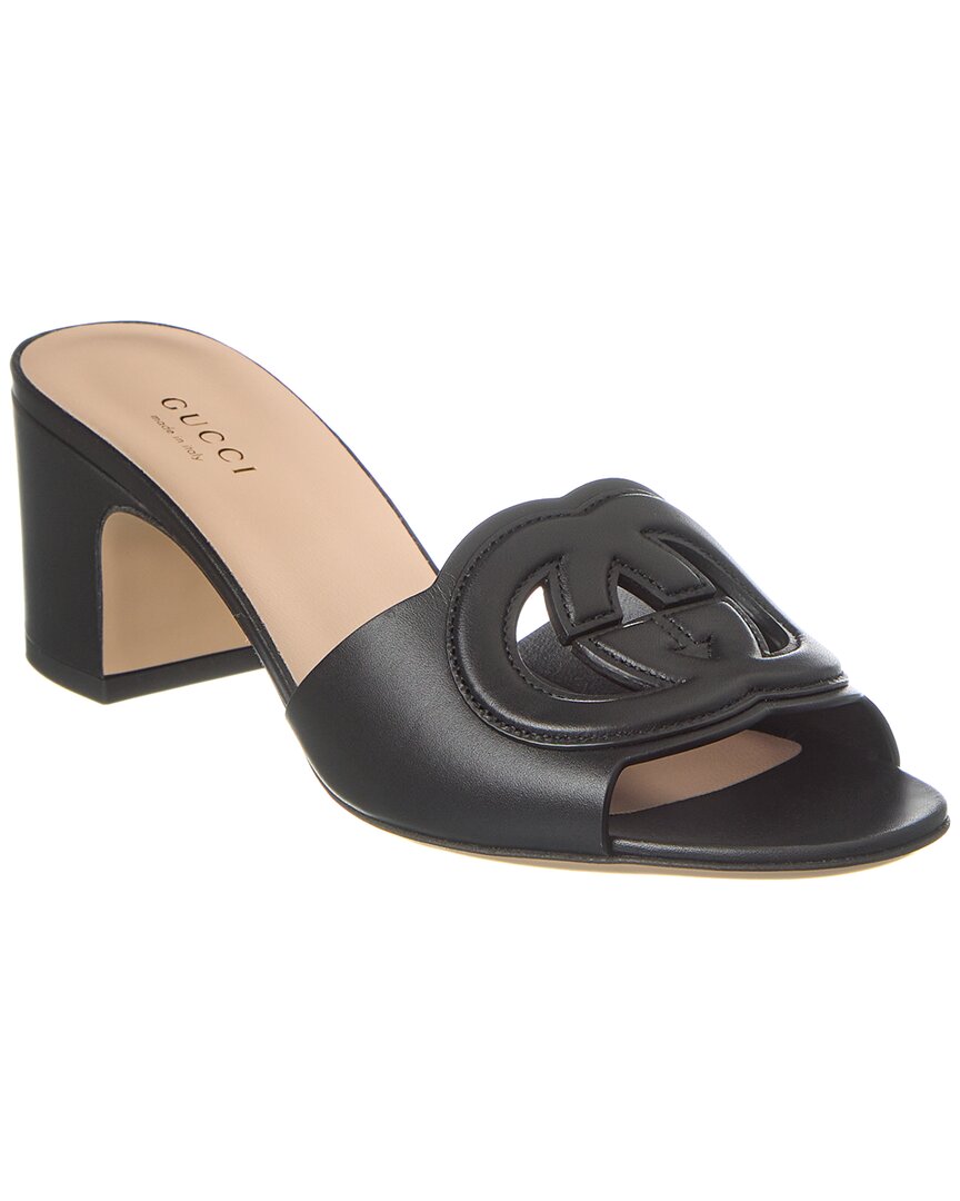 Gucci Interlocking G Leather Sandal