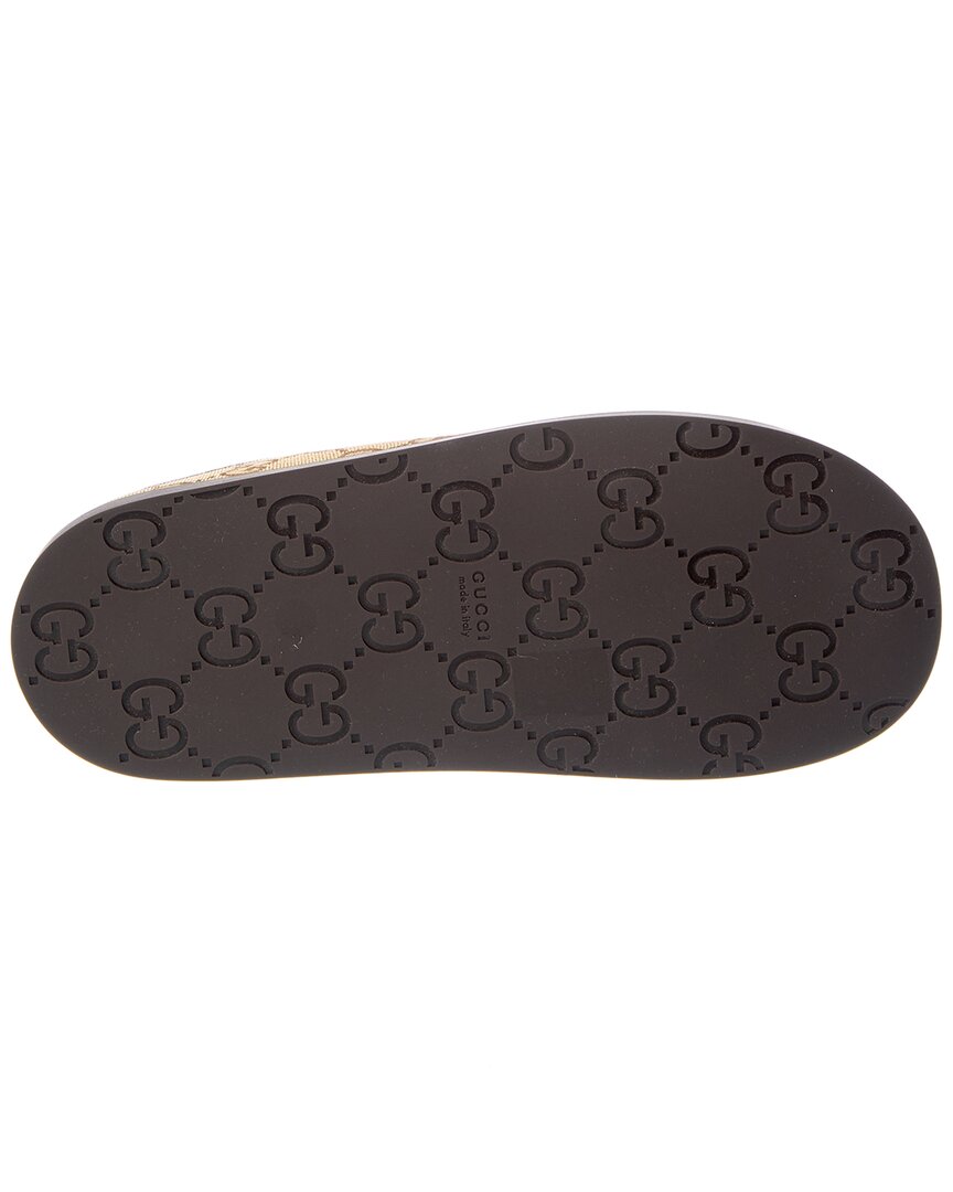 Gucci Horsebit Gg Canvas Mule