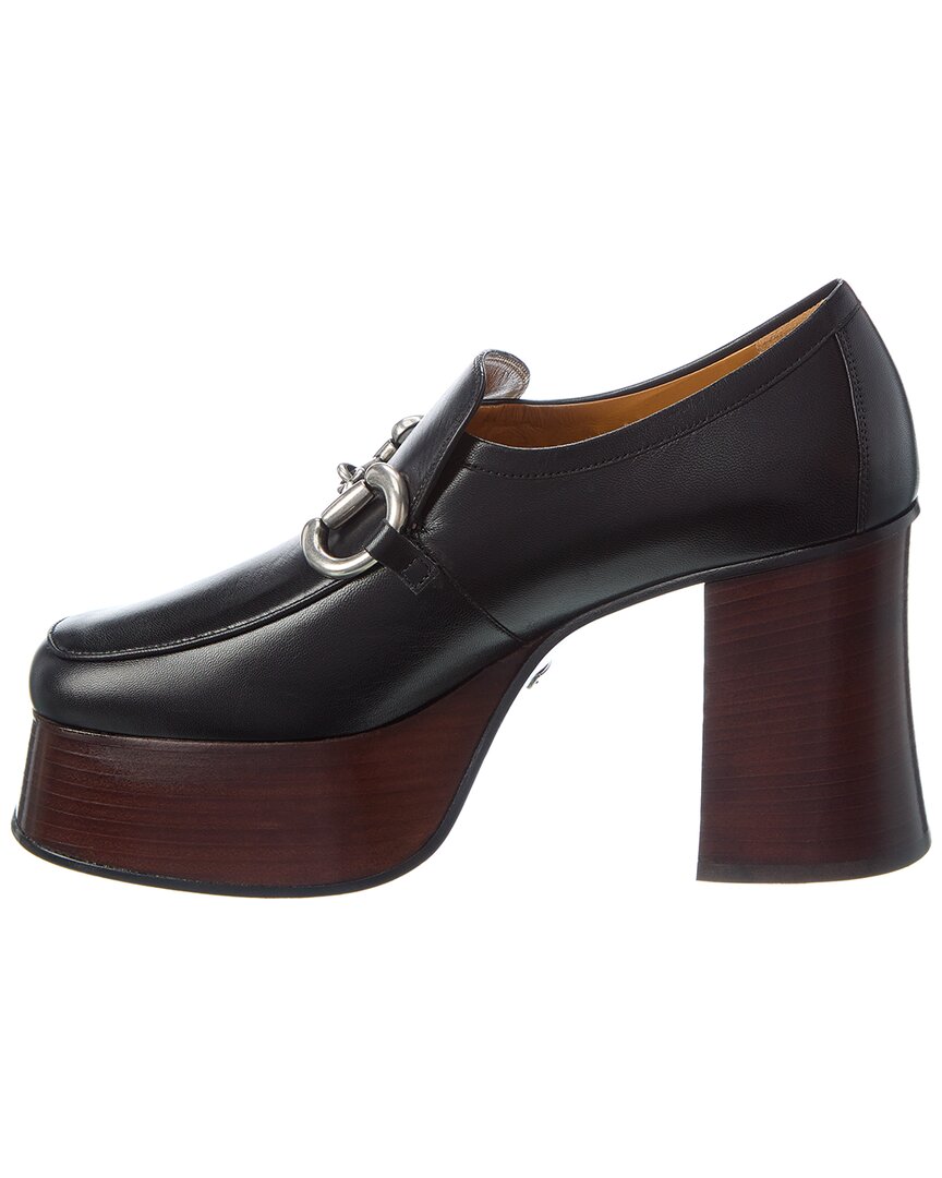 Gucci Horsebit Leather Platform Loafer