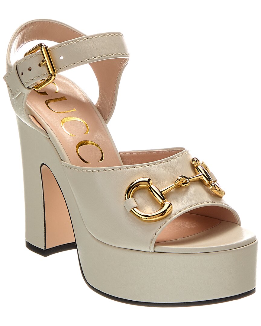 Gucci Horsebit Leather Platform Sandal