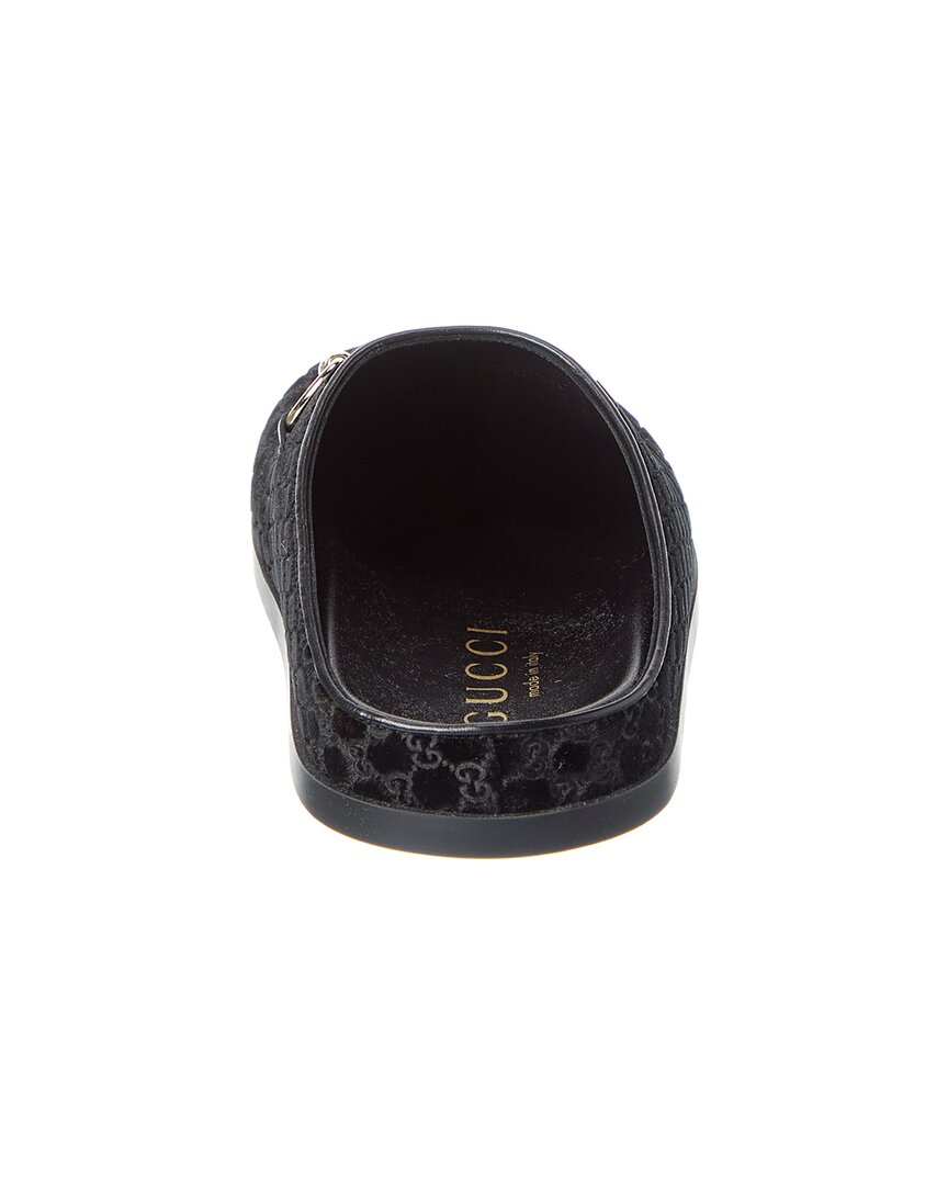 Gucci Horsebit Gg Velvet Mule
