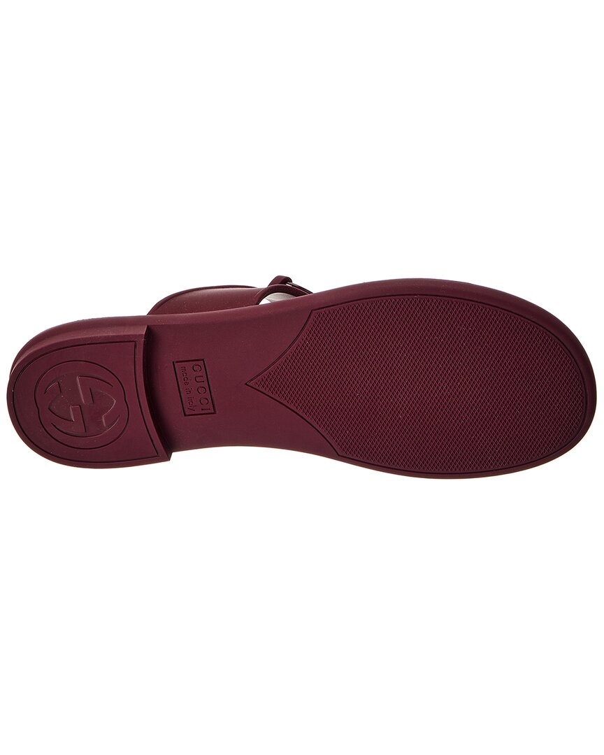 Gucci Gg Horsebit Rubber Thong Sandal