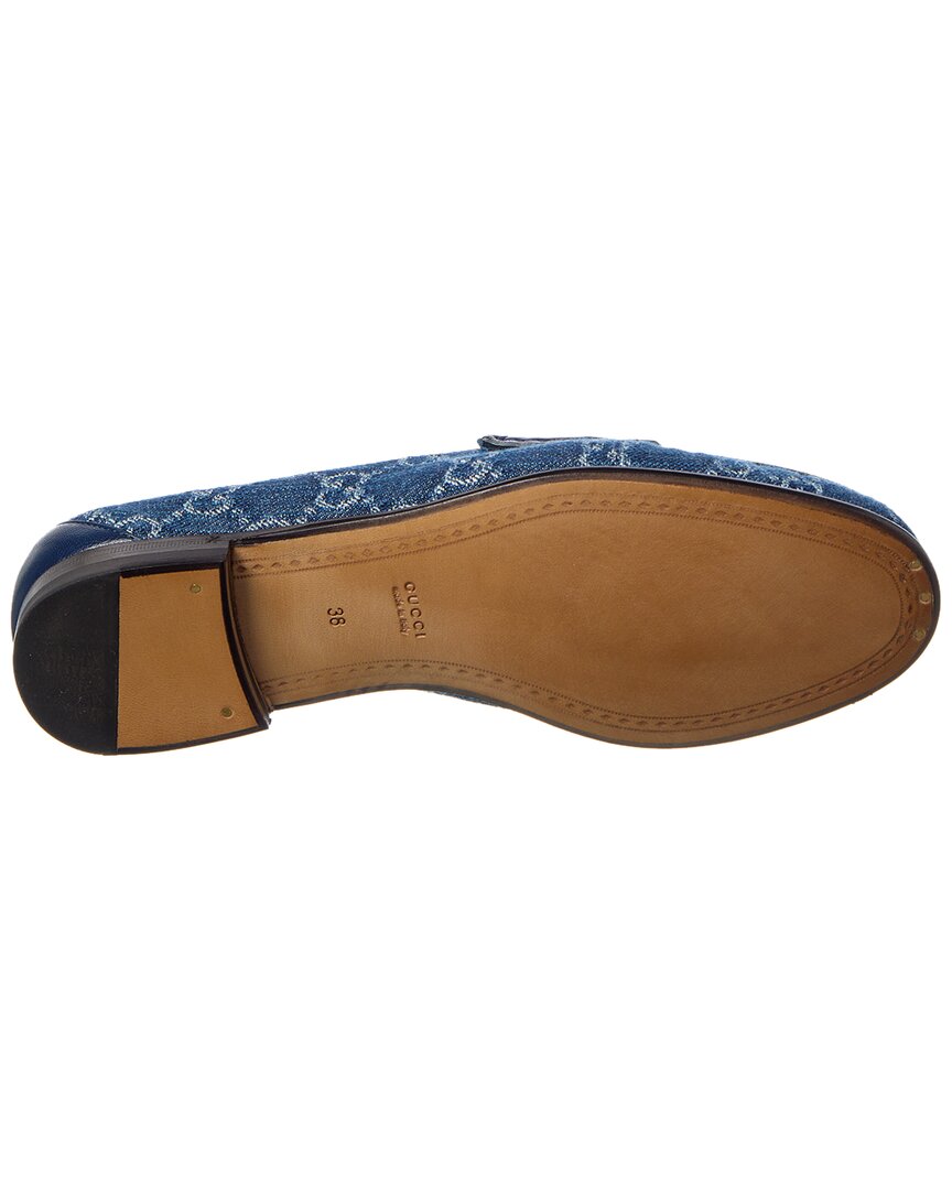 Gucci Horsebit Gg Denim & Leather Loafer
