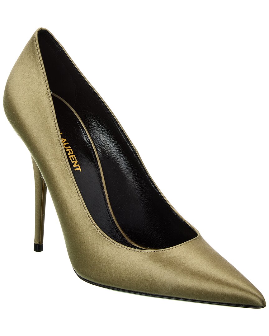YSL Saint Laurent Instinct 110 Pump Satin Shoes