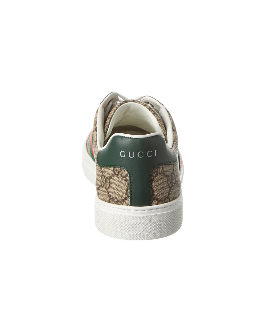 Gucci Ace Gg Supreme Canvas & Leather Sneaker, 37, Green