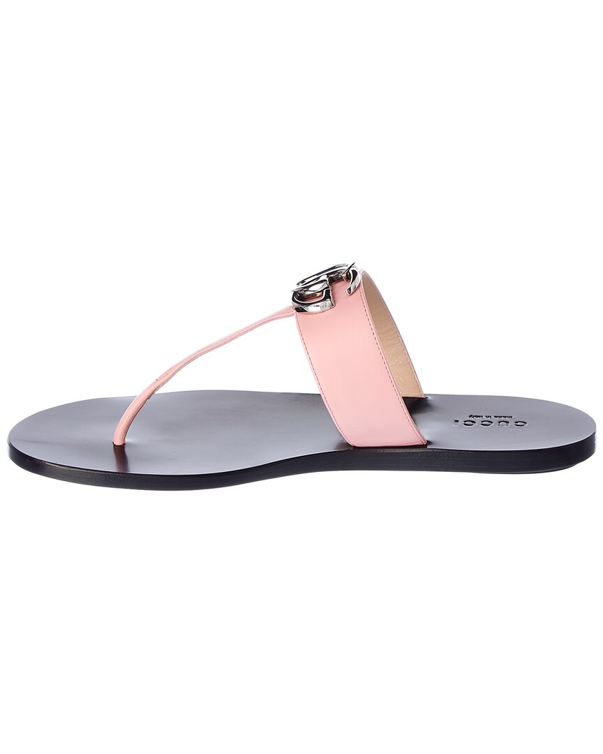 Gucci Marmont Leather Sandal, 37