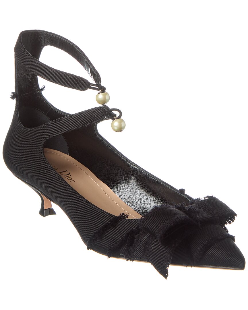 Dior Shoe Aable Grosgrain Pump Black Shoes