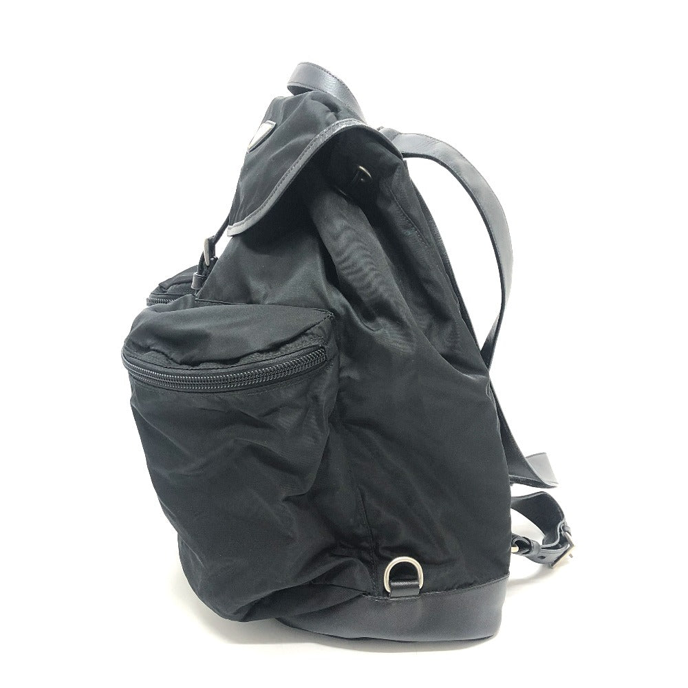 Backpack Ã¯ ¼ ¶ Double Pocket Handbag Nylon Black